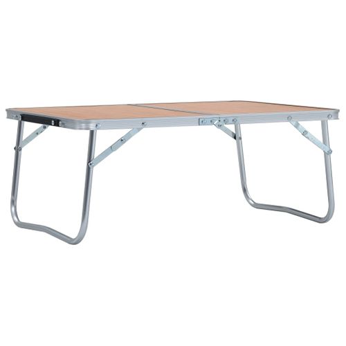 VidaXL campingtafel inklapbaar aluminium bruin 60x40cm