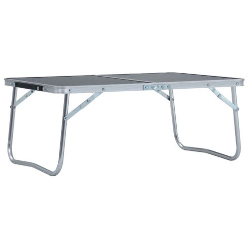 VidaXL campingtafel inklapbaar aluminium grijs 60x40cm
