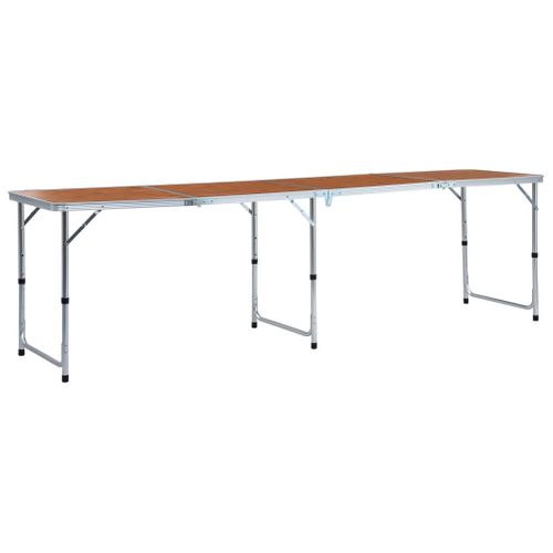 VidaXL campingtafel inklapbaar 240x60cm aluminium